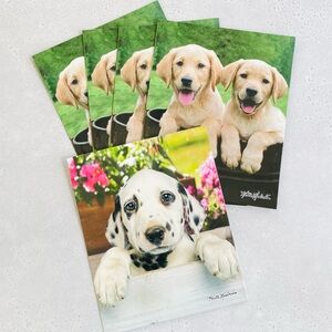 Set Of 5 Vintage Keith Kimberlin Pocket Folders Puppies Dogs